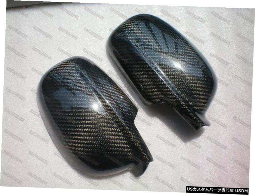 1998-2004日産スカイラインR34 GTR GTTのカーボンファイバーテープオンミラーカバー Carbon Fiber Tape-on Mirror Covers for 1998-2004 Nissan Skyline R34 GTR GTT