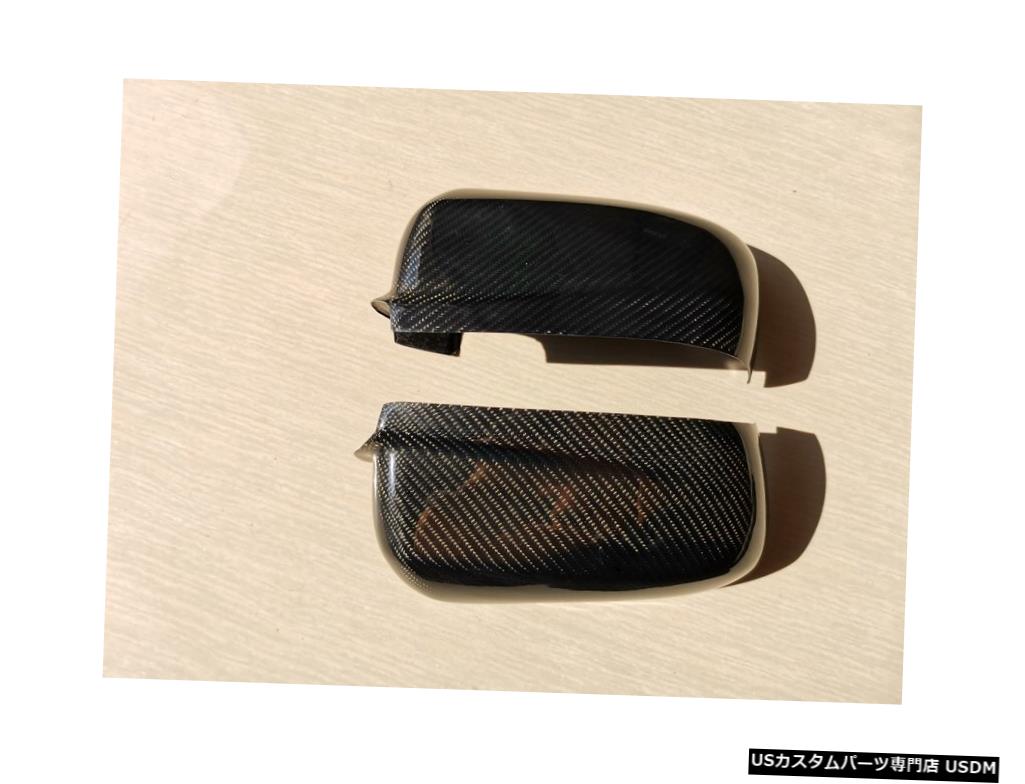 2003-2007年のカーボンファイバーテープオンサイドミラーカバー三菱アウトランダー2004 2005 2006 Carbon Fiber Tape-on Side Mirror Covers for 2003-2007 Mitsubishi Outlander 2004 2005 2006