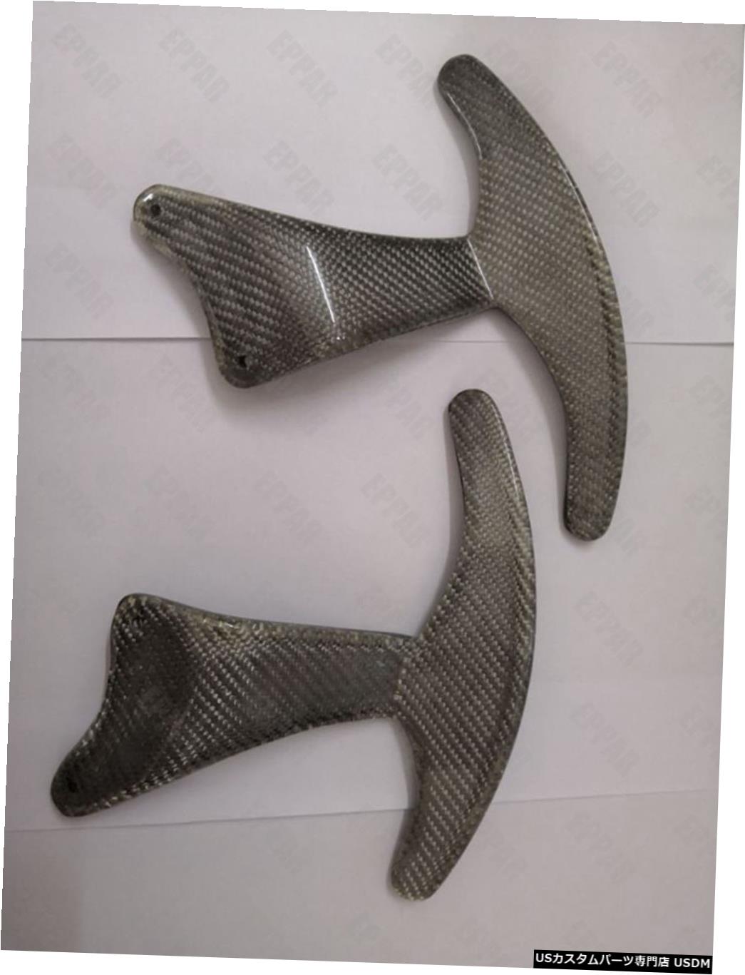 カーボンファイバーステアリングホイールシフトパドルが2016-2019マセラティレバンテに設定 Carbon Fiber Steering Wheel Shift Paddles Set for 2016-2019 Maserati Levante