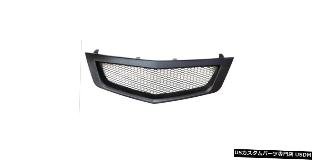2009-2012アキュラTSX 2010 2011の未塗装ガラス繊維フロントメッシュグリルグリル Unpainted Fiberglass Front Mesh Grille Grill for 2009-2012 Acura TSX 2010 2011