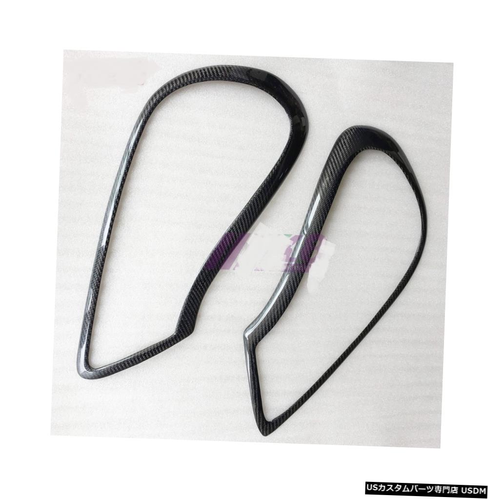 カーボンファイバーヘッドライト眉毛まぶた2007-2010ポルシェカイエン957 2009 L&R Carbon Fiber Headlight Eyebrows Eyelids for 2007-2010 Porsche Cayenne 957 2009 L&R