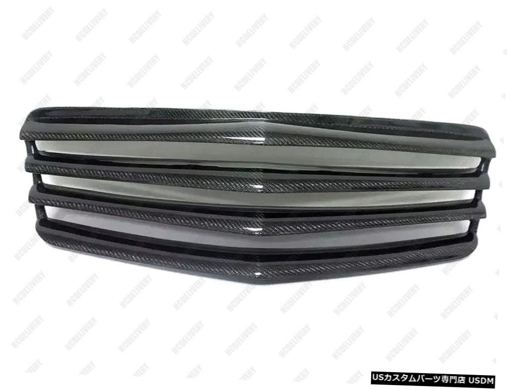 2007-2008メルセデスベンツW211 Eクラス用カーボンファイバーフロントメッシュグリルグリル Carbon Fiber Front Mesh Grill Grille for 2007-2008 Mercedes-Benz W211 E Class