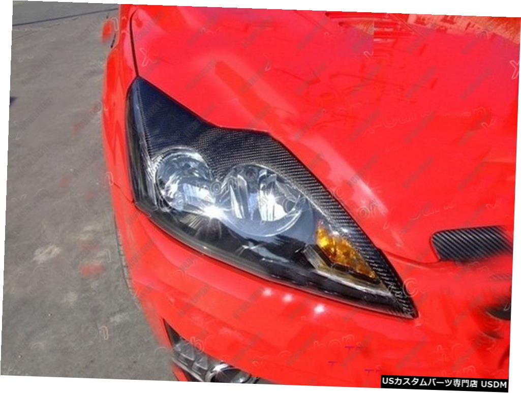 2009-2012フォードフォーカス2010 2011タイプBカーボンファイバーヘッドライトまぶたまゆ毛 Carbon Fiber Headlight Eyelids Eyebrows for 2009-2012 Ford Focus 2010 2011 Type B
