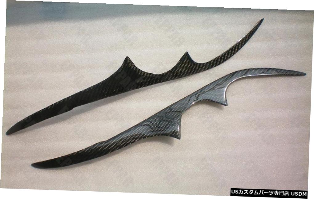 2004-2009スバルレガシーリバティアウトバック用純正カーボンファイバーヘッドライトまぶたまゆ毛 Genuine Carbon Fiber Headlight Eyelids Eyebrows for 2004-2009 Subaru Legacy Liberty Outback