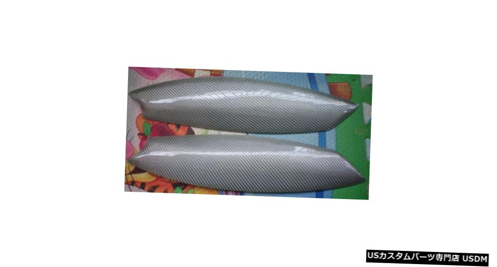シルバーカーボンヘッドライトが2006-2009 V-WゴルフMK5 GT-i #Bの眉毛まぶたをカバー Silver Carbon Headlight Covers Eyebrows Eyelids for 2006-2009 V-W Golf MK5 GT-i #B