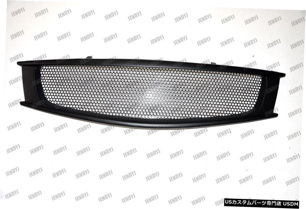 2008-2013インフィニティG37クーペスタイルAのブラックグラスファイバーフロントメッシュグリルグリル Black Fiberglass Front Mesh Grill Grille for 2008-2013 Infiniti G37 Coupe Style A