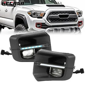 トヨタ タコマ 2016-2023 LED ペア左 + 右フォグライトランプキット剛性スタイル For Toyota Tacoma 2016-2023 LED Pair Left + Right Fog Light Lamp Kit Rigid Style