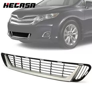 トヨタ ヴェンザ 2013-2016 用 1x フロントバンパーメッシュ下部グリル & 1x シルバーモールディング For Toyota Venza 2013-2016 1x Front Bumper Mesh Lower Grille & 1x Silver Molding