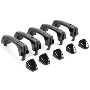 ドアハンドル ブラック 外装 外側 フロント&リア 5個セット ハマー H3 H3T 06-10用 Door Handle Black Exterior Outside Front & Rear Set of 5 For Hummer H3 H3T 06-10