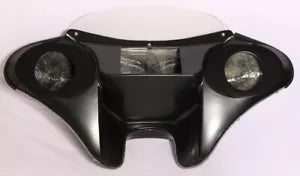 バットウィング フェアリング フロントガラス 4 ハーレー ソフテイル ブレイクアウト FXSB 6.5 インチ スピーカー穴 BATWING FAIRING WINDSHIELD 4 HARLEY Softail Breakout FXSB 6.5'' SPEAKER HOLES