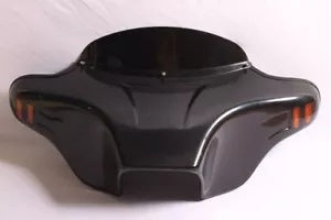 バットウィング フェアリング フロントガラス カワサキ VN800 クラシック 4x5インチ 塗装済み ABS プラスチック Batwing Fairing Windshield FOR Kawasaki VN800 Classic 4x5" Painted ABS Plastic