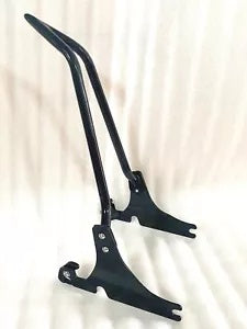 ハーレー ソフテイル ヘリテージ カスタム デラックス スプリンガー用 ブラック シーシーバー バックレスト BLACK SISSY BAR BACKREST FOR HARLEY SOFTAIL HERITAGE CUSTOM DELUXE SPRINGER