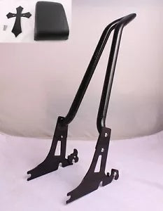 トールバックレスト シーシーバー ブラックパッド ハーレー ソフテイル ヘリテージ カスタム デラックス スプリンガー TALL BACKREST SISSY BAR BLACK PAD HARLEY SOFTAIL HERITAGE CUSTOM DELUXE SPRINGER