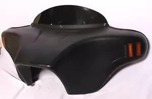 バットウィング フェアリング フロントガラス カワサキ バルカン 900 カスタム 2006-LATER ABS アンバーライト Batwing Fairing Windshield Kawasaki Vulcan 900 Custom 2006-LATER ABS Amber Light