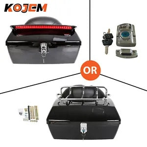 ハードオートバイトランクツアーパック荷物ハーレーホンダヤマハスズキクルーザー用 Hard Motorcycle Trunk Tour pack Luggage For Harley Honda Yamaha Suzuki Cruiser