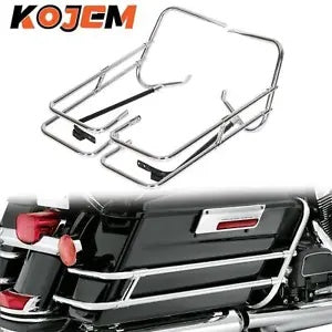 ハーレーツーリングエレクトラグライド FLHT 97-08 サドルバッグガードレールマウントブラケット用 For Harley Touring Electra Glide FLHT 97-08 Saddle bag Guard Rail Mount Bracket