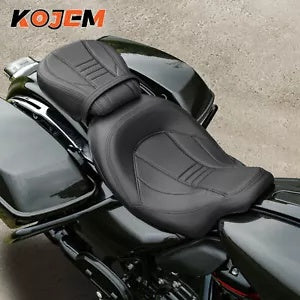 ハーレーツーリングストリートロードグライドキング09+用運転席助手席ロープロファイルシート Driver Passenger Low-Profile Seat For Harley Touring Street Road Glide King 09+