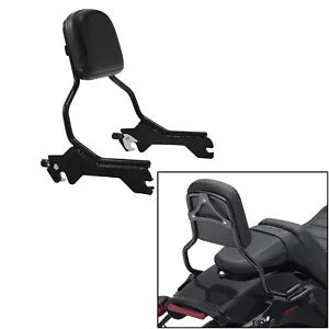 lovethismoto Sissy Bar Passenger Backrest Pad Fit For Harley Softail Fat Boy FLFB 2018-2024