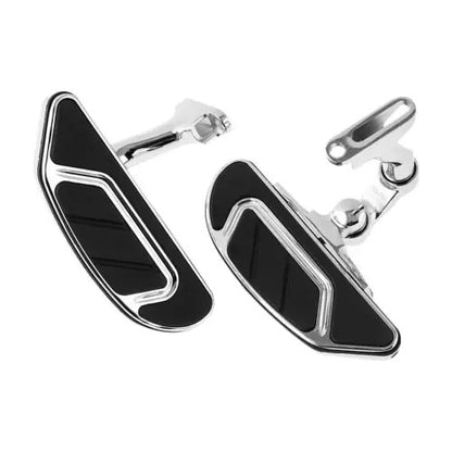 lovethismoto Passenger Floorboards w/ Highway Foot Pegs Fit For Harley Touring 1993-up