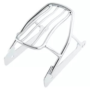 lovethismoto Chrome Rigid Solo Luggage Rack Fit For Harley Dyna Street Bob Super Glide 06-17