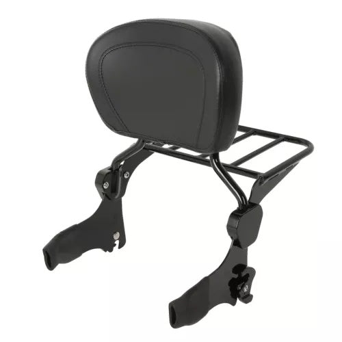 バックレスト シーシーバー & 荷物ラック ハーレー ツーリング ロードキング 1997-2008 に適合 Backrest Sissy Bar & Luggage Rack Fit For Harley Touring Road King 1997-2008