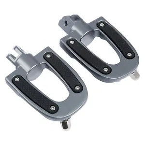 ドライバーフットペグフットレストハーレーソフテイルファットボブ2018以降に適合 Driver Foot Pegs Footrest Fit For Harley Softail Fat Bob 2018-Up