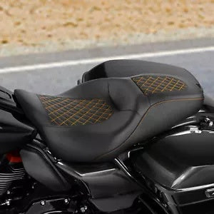 ハーレー ツーリング ストリート グライド 2009-2023 2 アップ シート ライダー ドライバー & パッセンジャーに適合。 Fit For Harley Touring Street Glide 2009-2023 2-Up Seat Rider Driver & Passenger