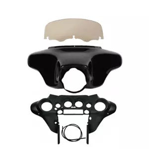 バットウィング フロント インナー アウター フェアリング フロントガラス ハーレー ストリート グライド 96-13 に適合 Batwing Front Inner Outer Fairings Windshield Fit For Harley Street Glide 96-13