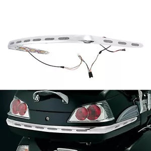 パックトランクトリム LED ライトスモーキーグレーレンズホンダゴールドウィング GL1800 01-11 新しい Pack Trunk Trim LED Lights Smoky Gray Lens For Honda Goldwing GL1800 01-11 New