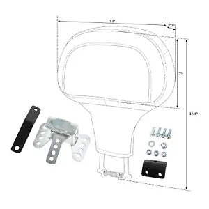 ドライバーライダーバックレストパッド取付キットハーレーツーリングトライクロードグライドに適合 Driver Rider Backrest Pad Mounting Kit Fit For Harley Touring Trike Road Glide