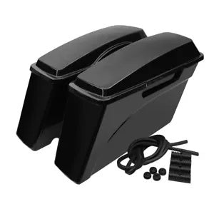 ハードサドルバッグサドルバッグハーレーツーリングロードグライドキング 1994-2013 12 に適合 Hard Saddlebags Saddle Bags Fit For Harley Touring Road Glide King 1994-2013 12