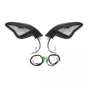 バックミラー ウインカーライト付き Ducati 848 EVO 08-13 1098 1098S 07-09用 Rear View Mirrors W/Turn Signals Light For Ducati 848 EVO 08-13 1098 1098S 07-09