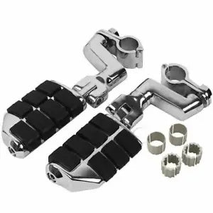 ハイウェイフロントフットレストフットペグマウントクランプホンダゴールドウィングGL1800用 Highway Front Foot Rest Footpegs Mount Clamp Fit For Honda GoldWing GL1800