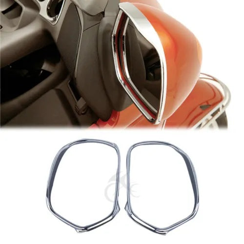 バックミラートリムホンダゴールドウィング GL1800 GL 1800 2001-17 ABS プラスチック Rear View Mirrors Trim Fit For Honda Goldwing GL1800 GL 1800 2001-17 ABS Plastic