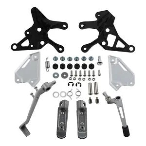 フロントフットペグペダルブラケットセットカワサキ Z900 ABS 17-24 Z900 SE 22-24 に適合 Front Foot Pegs Pedals Bracket Set Fit For Kawasaki Z900 ABS 17-24 Z900 SE 22-24