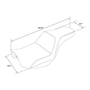 ドライバーライダー助手席ハーレーダイナワイドグライドローライダー2006-2017に適合 Driver Rider Passenger Seat Fit For Harley Dyna Wide Glide Low Rider 2006-2017