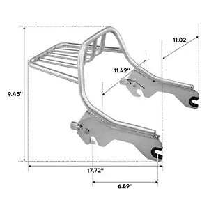 ハーレーソフテイル FLSB FXLR 2018-Up 用取り付け荷物ラック & ドッキングハードウェアキット Mounting Luggage Rack &Docking Hardware Kit For Harley Softail FLSB FXLR 2018-Up