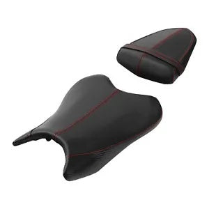 ブラックレッドライダー運転席&助手席ヤマハYZF R6 YZFR6 2006-2007 USに適合 Black Red Rider Driver & Passenger Seat Fit For Yamaha YZF R6 YZFR6 2006-2007 US