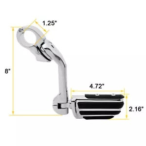 長さ1-1/4インチ ハイウェイフットペグ ハーレーツーリングストリート ロードグライド ロードキング US用 1-1/4" Long Highway Foot Pegs For Harley Touring Street Road Glide Road King US