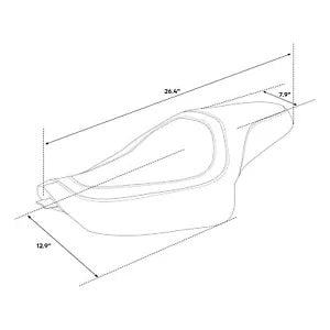 ドライバーライダー助手席ハーレースポーツスターXL883 1200 2004-2022 2021に適合 Driver Rider Passenger Seat Fit For Harley Sportster XL883 1200 2004-2022 2021