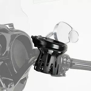 ハンドルバーマウント ドリンクカップボトルホルダー ハーレー用 1インチバー付き ブラック Handlebar Mount Drink Cup Bottle Holder Fit For Harley With 1'' Bar Black