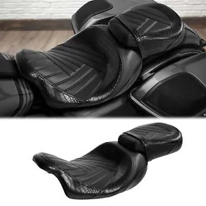 ドライバーライダー助手席ハーレーツーリングロードグライド 2009-2023 2022 21 に適合 Driver Rider Passenger Seat Fit For Harley Touring Road Glide 2009-2023 2022 21