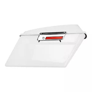ホワイトハードサドルバッグ ハーレーツーリングロードエレクトラグライドロードキング94-13に適合 White Hard Saddlebags Fit For Harley Touring Road Electra Glide Road King 94-13
