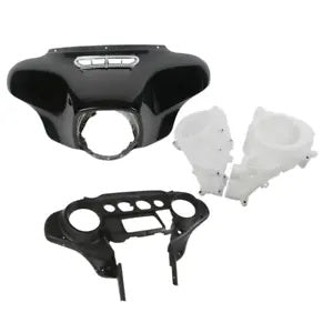 バットウィングインナーアウターフェアリングスピーカーカバーハーレーウルトラリミテッドトライグライド14+用 Batwing Inner Outer Fairing Speaker Cover For Harley Ultra Limited Tri Glide 14+