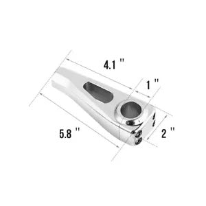 4インチ ハンドルバー ライザー ハーレー カワサキ 1インチ バー ホンダ スズキ クロームに適合 4" Handlebar Riser Fit For Harley Kawasaki 1'' Bar Honda Suzuki Chrome