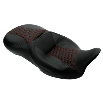 ハーレー ツーリング ロード グライド キング 2009-Up 10 ブラック用ドライバー ライダー パッセンジャー シート Driver Rider Passenger Seat For Harley Touring Road Glide King 2009-Up 10 Black