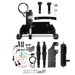 ハーレーツーリンググライド 09-16 用電動センタースタンド & エアライドサスペンションタンク Electric Center Stand & Air Ride Suspension Tank For Harley Touring Glide 09-16