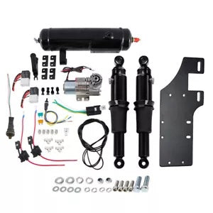 ハーレーツーリンググライド 09-16 用電動センタースタンド & エアライドサスペンションタンク Electric Center Stand & Air Ride Suspension Tank For Harley Touring Glide 09-16