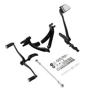 ドライバーフットペグシフトレバーブレーキペダルハーレーソフテイルスタンダードストリートボブ用 Driver Footpegs Shift Lever Brake Pedals For Harley Softail Standard Street Bob