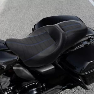 ハーレー ツーリング エレクトラ ロード グライド 2009-2023 用運転席 助手席 ブラック Driver Passenger Seat For Harley Touring Electra Road Glide 2009-2023 Black